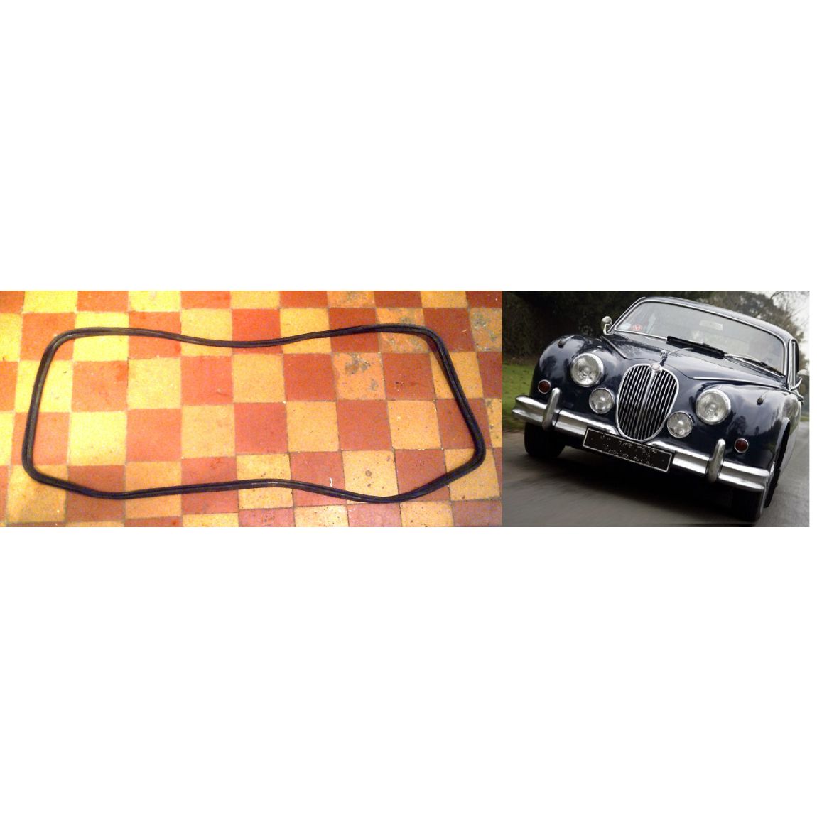 FRONT WINDSCREEN RUBBER SEAL (Jaguar Mk2, S Type & Daimler V8 250) (1959- 69)